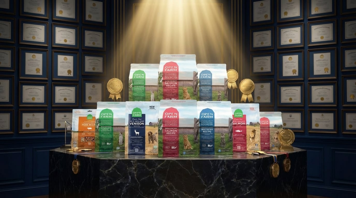 Open Farm 專業信任認證與品質保證標章,為您的寵物提供最安心的營養選擇。
