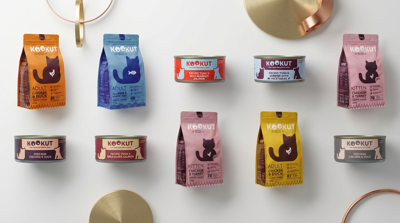 KOOKUT 品牌旗艦形象照,展示高品質寵物護理理念與精緻生活美學。