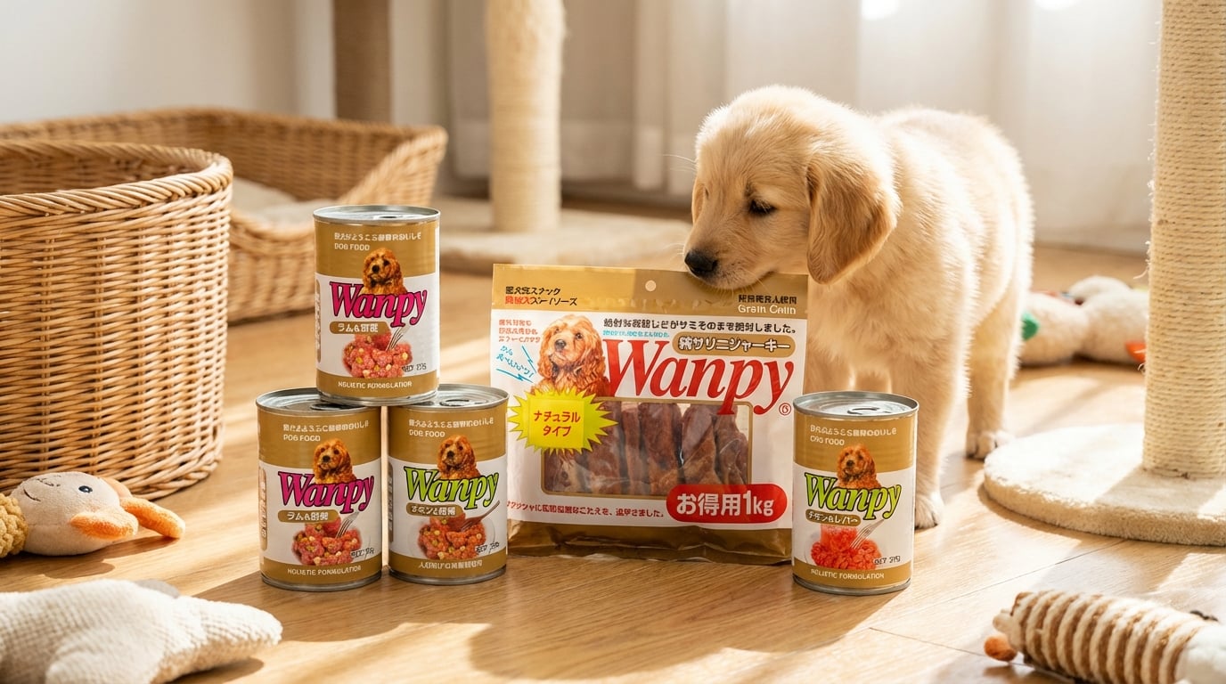 Wanpy 寵物食品餵食教學,透過動態場景展示產品實際應用與操作方式。