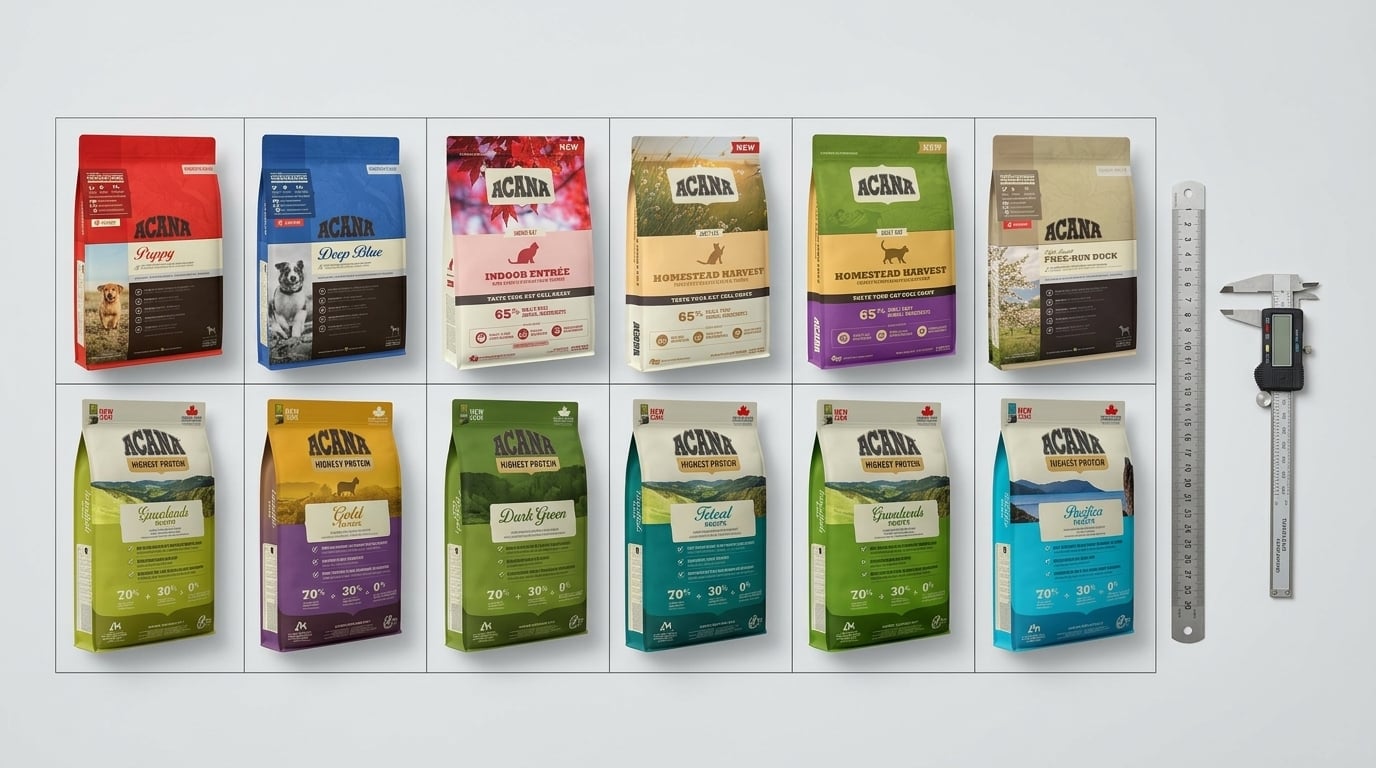 ACANA 寵物食品選購攻略對比圖，快速比較系列特色，助您做出明智選擇。