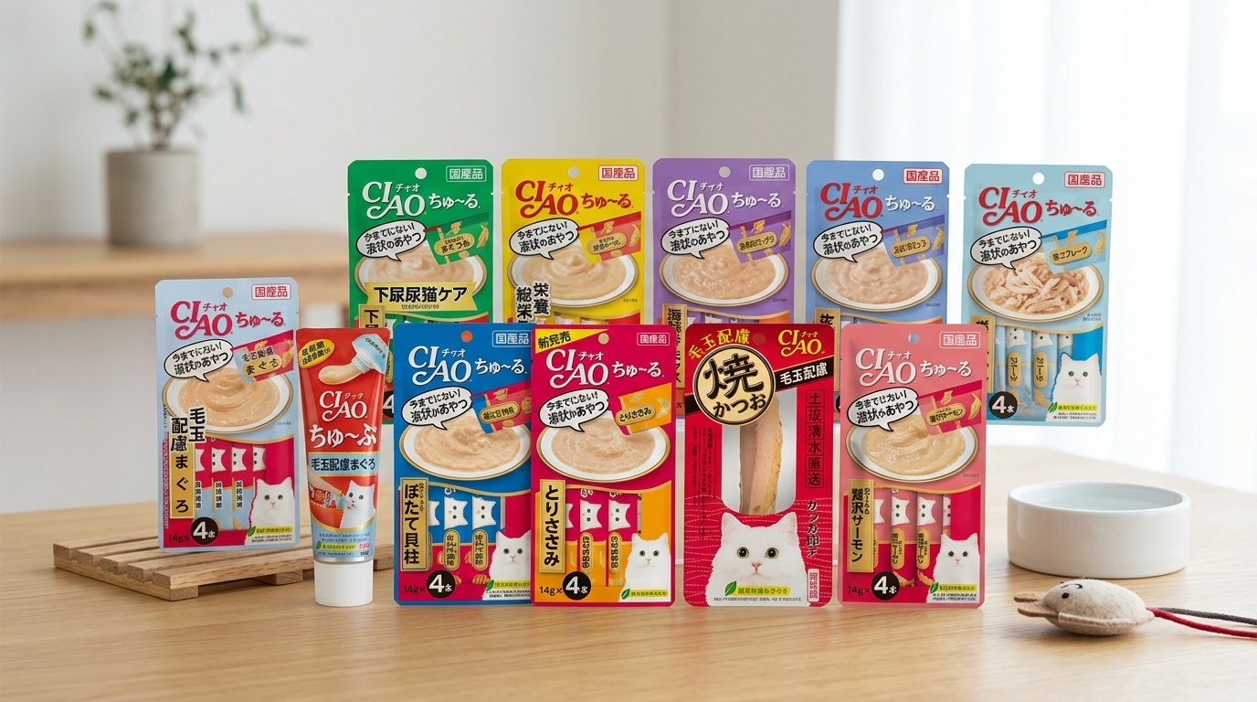CIAO 貓咪肉泥零食專業電商產品圖，愛貓營養補給必備選購攻略。
CIAO 貓罐頭濕糧系列產品展示，提供寵物均衡營養的優質選購攻略。
CIAO 啾嚕肉泥條人氣寵物零食，電商平台熱銷口味推薦與選購攻略。