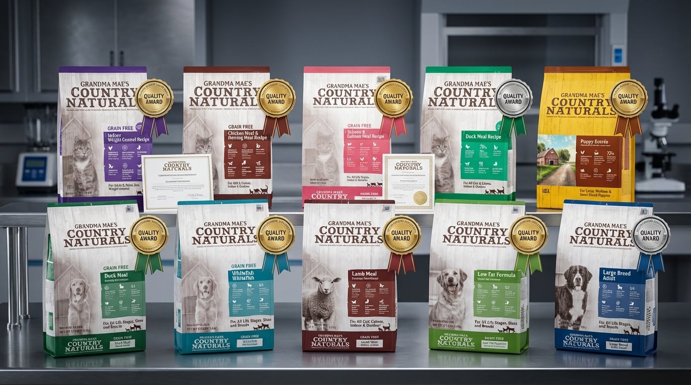 Country Naturals 專業認證與品質保證，展示品牌嚴格把關的信任標章與安全承諾。