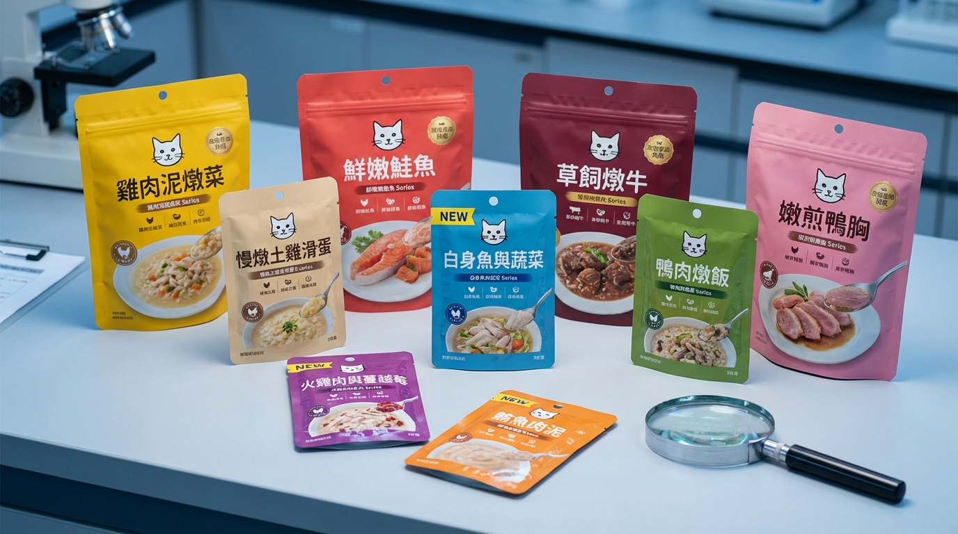 踏踏寵膳寵物食品選購攻略,產品詳細規格與營養成分比較對照圖。
