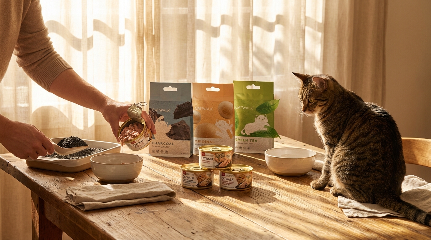 CATWALK 產品實際使用情境動態展示，提供多元應用效果參考與日常穿搭靈感。