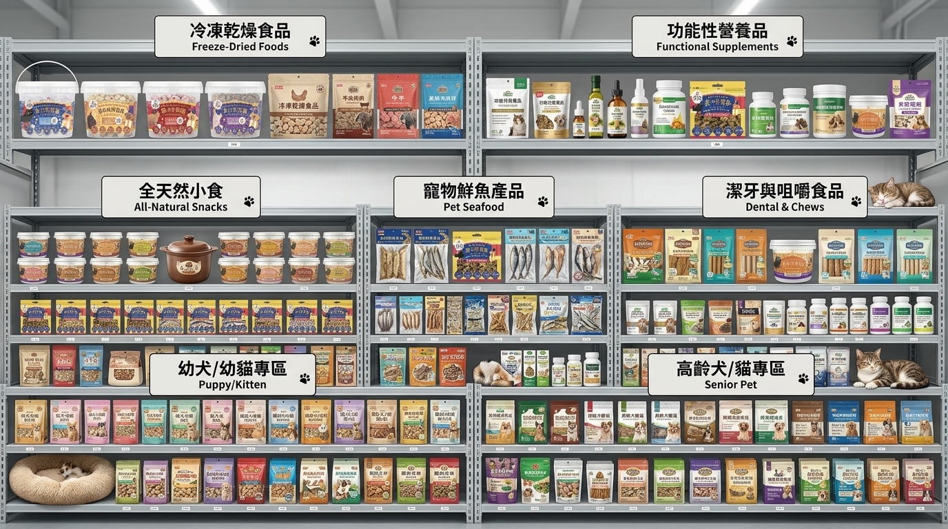 寵之遊樂園 PET CARNIVAL 寵物用品分類導覽，輕鬆選購多元產品線系列。