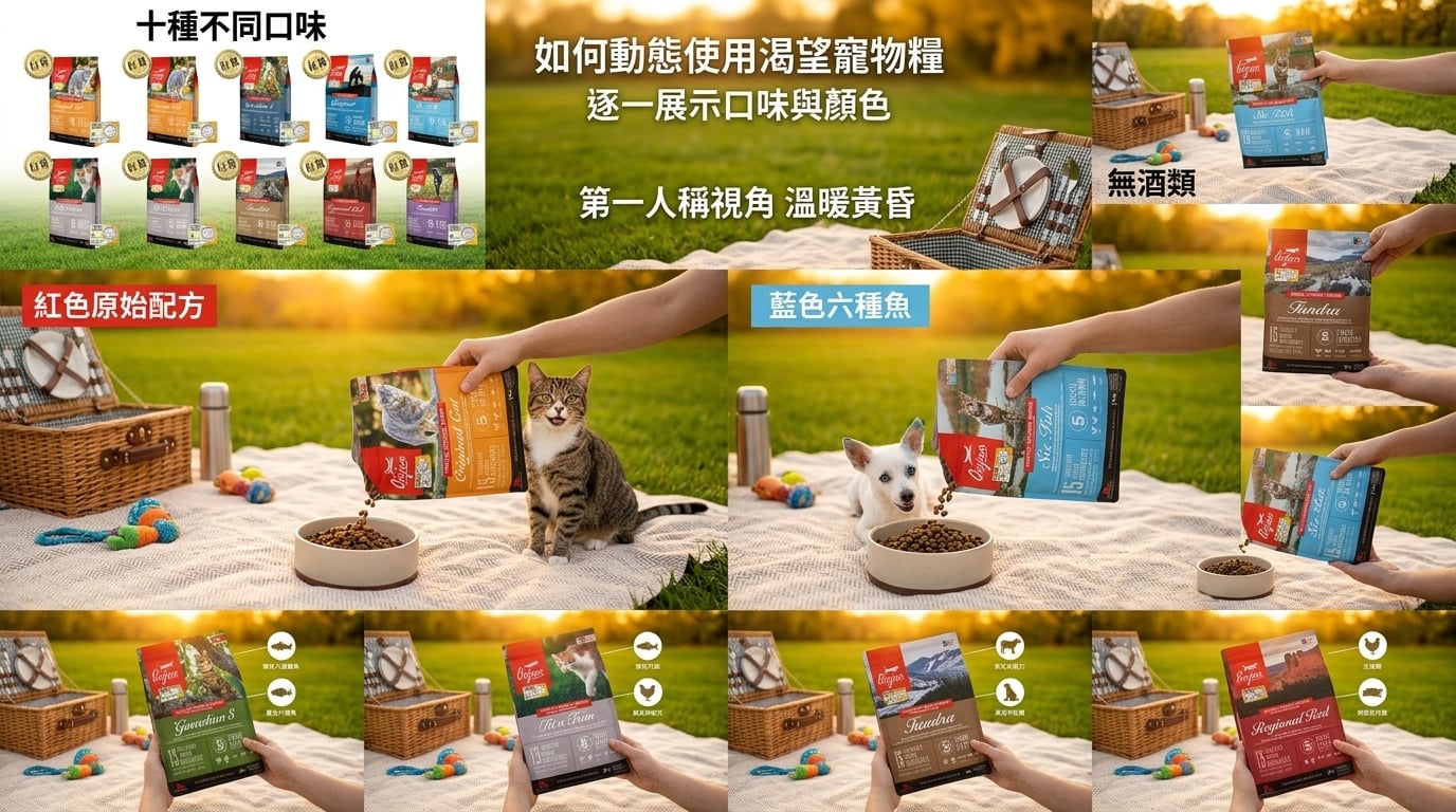 Orijen 渴望 寵物乾糧 實際餵食使用示範，為毛孩提供每日健康營養的飲食指南。