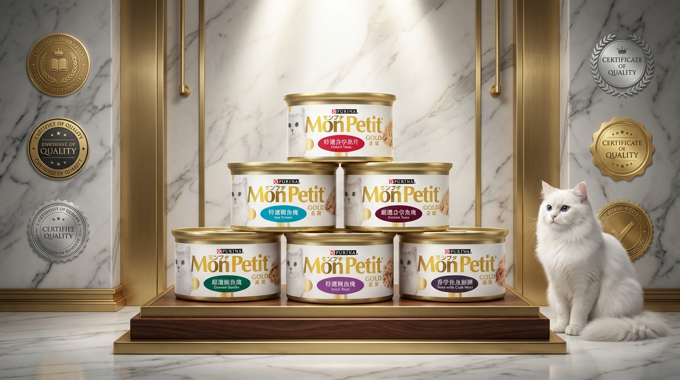 MonPetit 專業品質認證展示,強調品牌嚴格檢驗與安全可靠的品質保證。