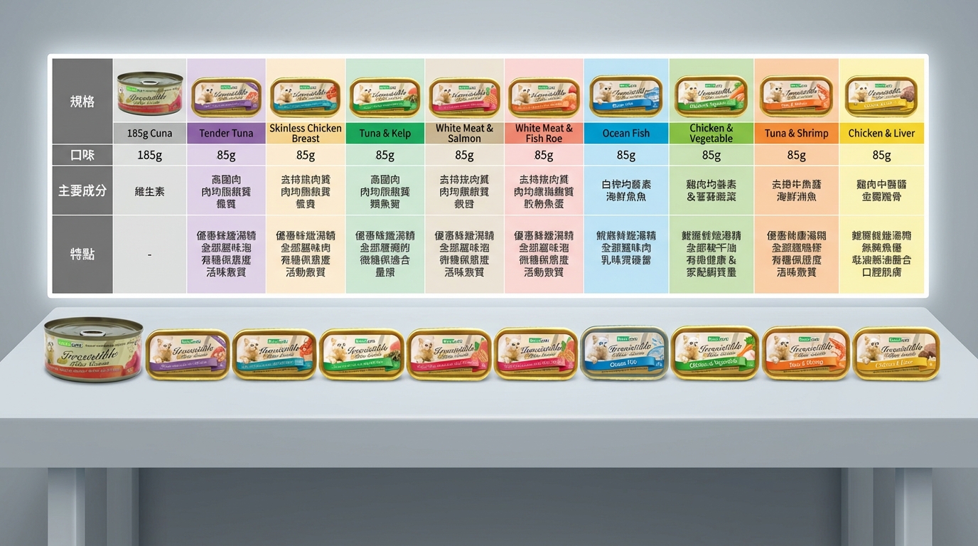 Naturcate 產品比較對照圖，提供規格差異分析與選購攻略，助您做出明智選擇。