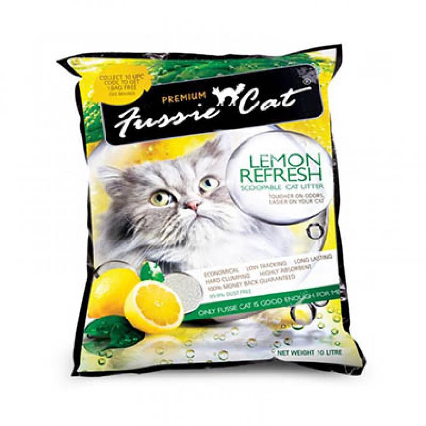 Fussie Cat 高竇貓礦物砂 檸檬味 10L (FCLL2) (破損品)