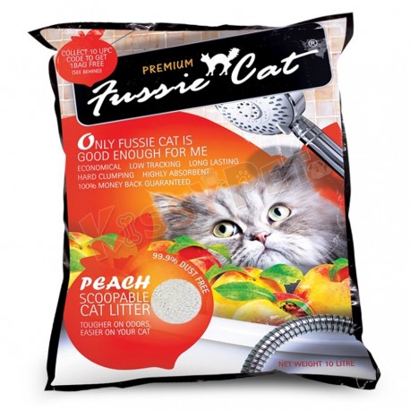Fussie Cat 高竇貓礦物砂 桃味 10L (FCLP2) (破損品)