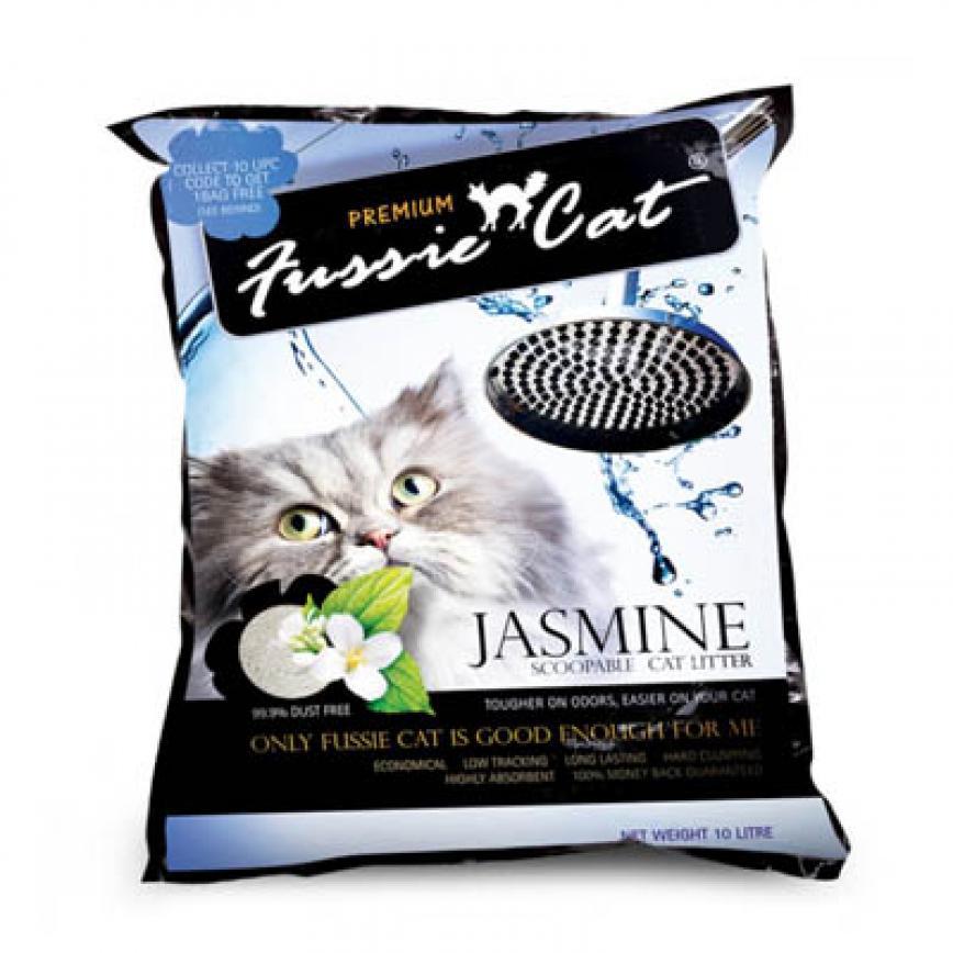 Fussie Cat 高竇貓礦物砂 茉莉花味 10L (FCLJ2) (破損品)