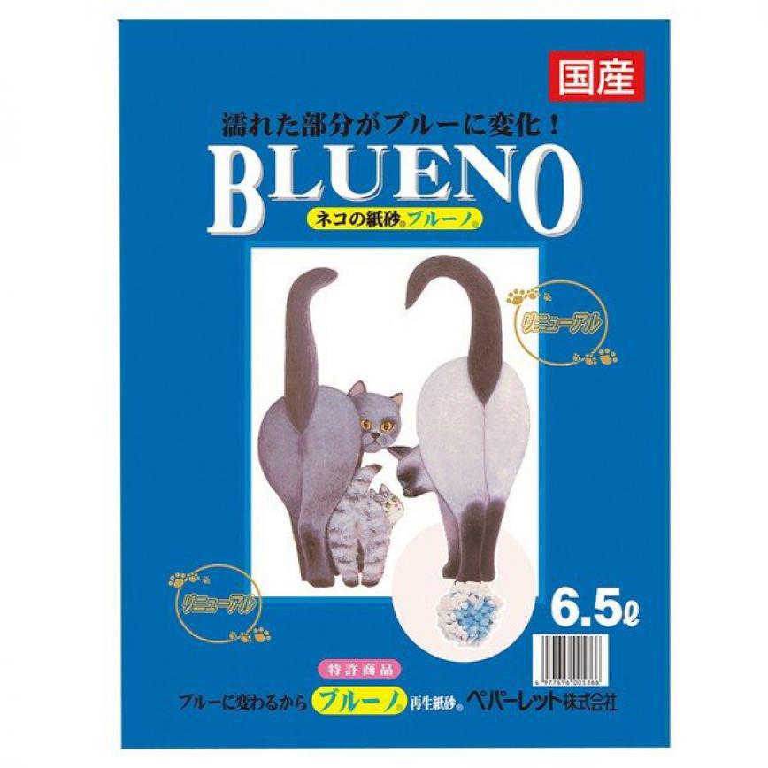 日本BLUENO變藍再生 紙貓砂 原味 6.5L (破損品)