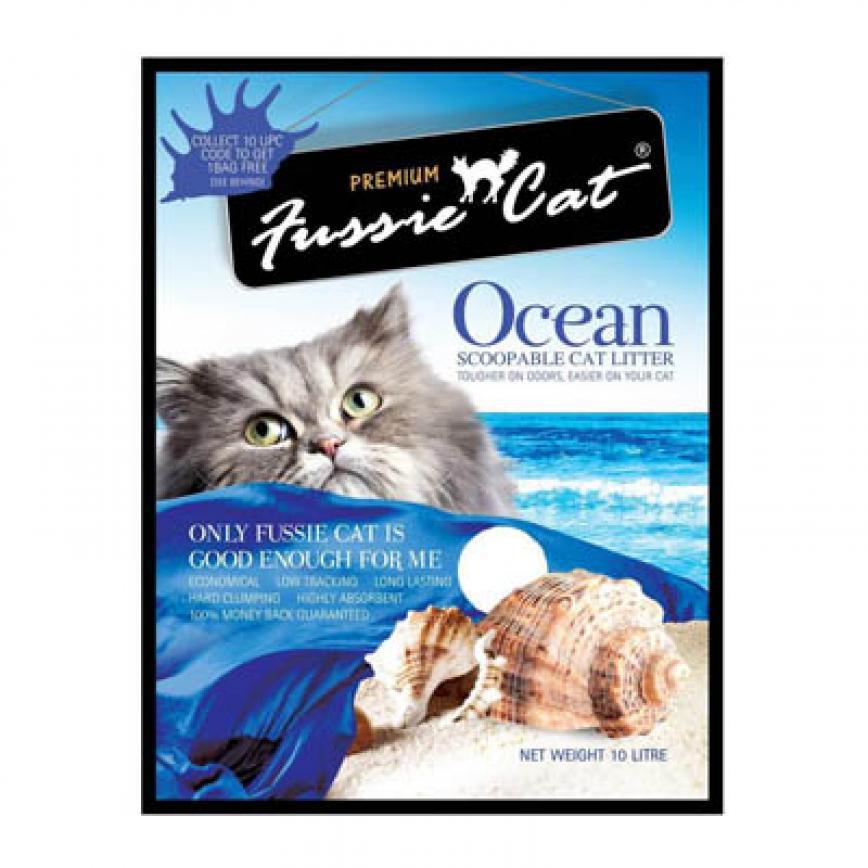 Fussie Cat 高竇貓礦物砂 海洋味 10L (FCLO2) (破損品)