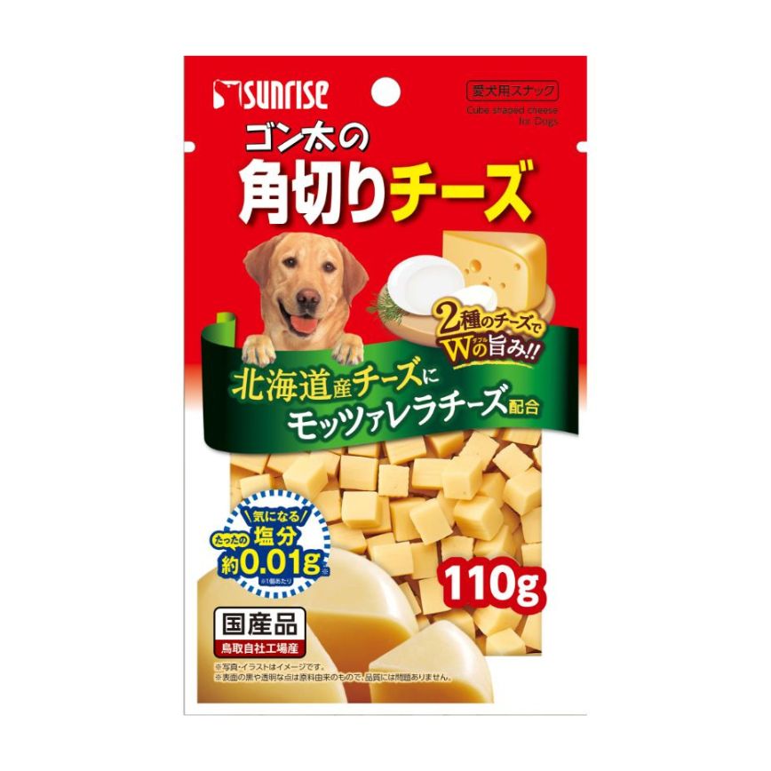 日本Sunrise 狗小食 北海道牛乳使用 芝士切粒零食 100g (紅)