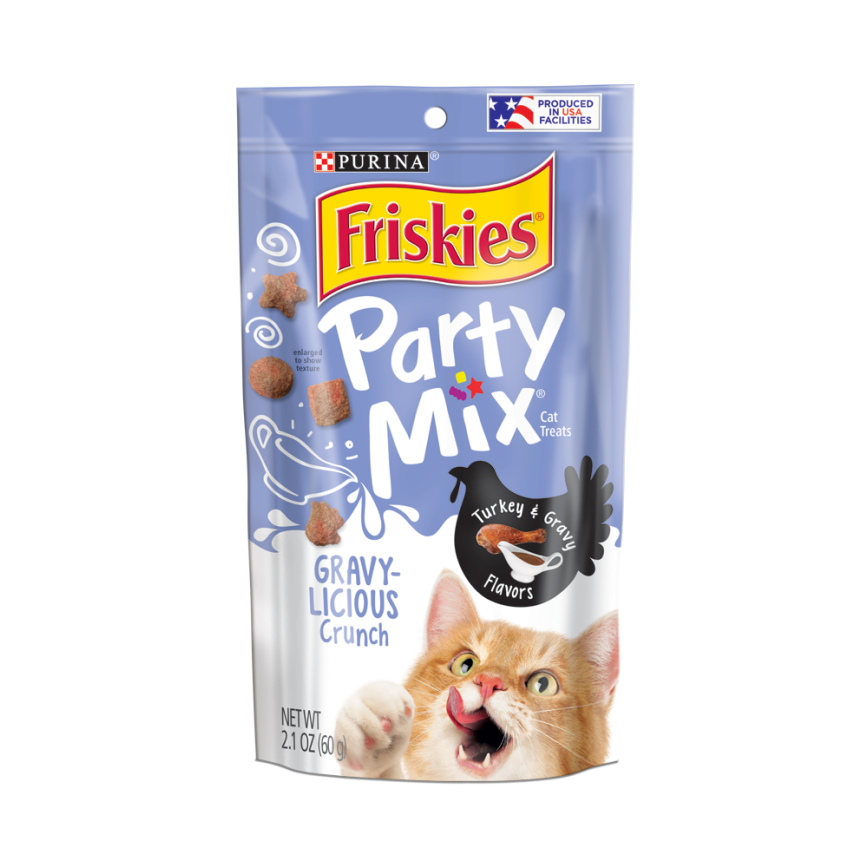 Friskies喜躍 Party Mix Crunch 貓零食 貓脆餅 醬汁火雞 6oz