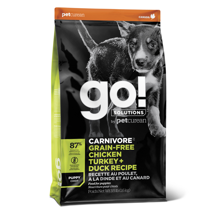 GO! SOLUTIONS 無穀物狗糧 活力營養系列 幼齡犬配方 雞肉火雞鴨肉 12lb (1303007T)