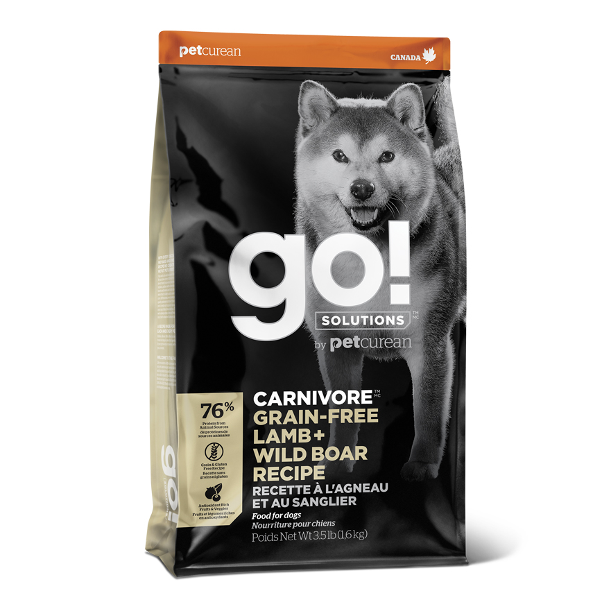 GO! SOLUTIONS 無穀物狗糧 活力營養系列 羊肉豬肉 22lb (005197)