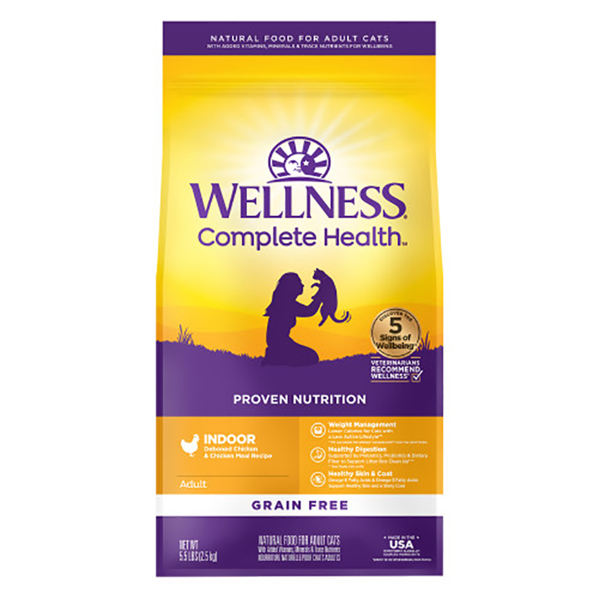 WELLNESS 貓糧 Complete Health 無穀物室內貓雞肉配方 5lb 5oz (9210)