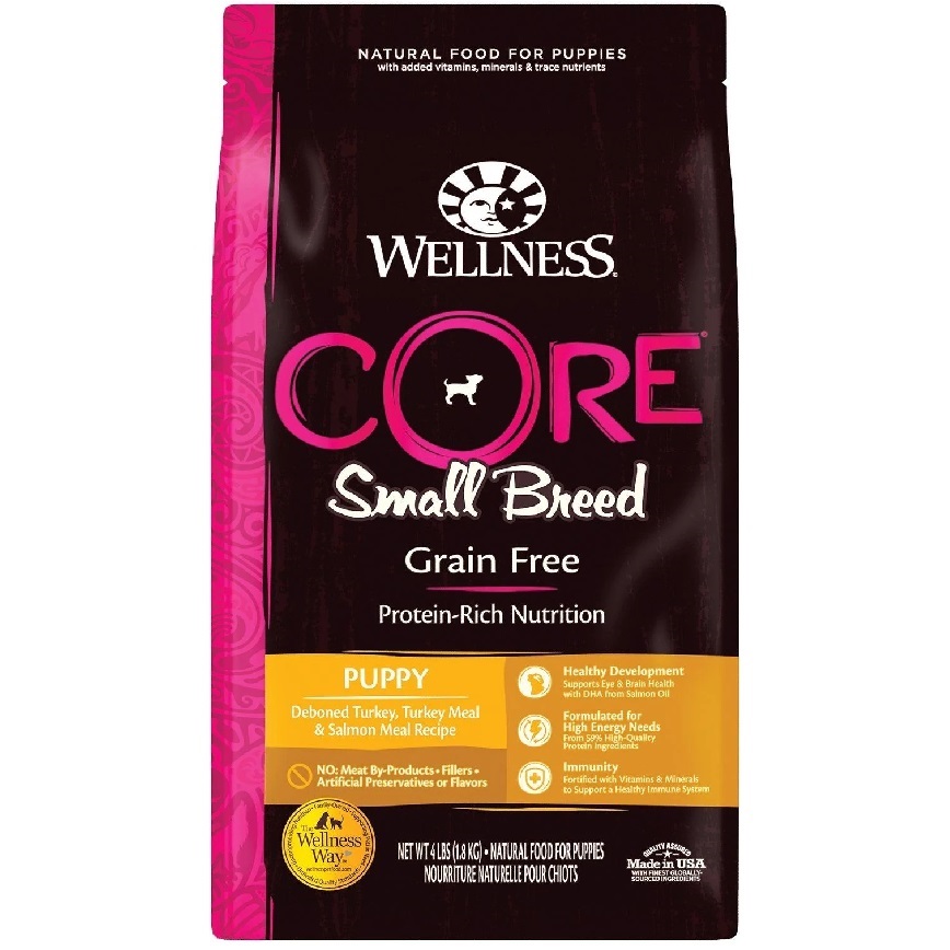 WELLNESS CORE 狗糧 無穀物 小型犬幼犬配方 去骨火雞及雞 4lb (88420)