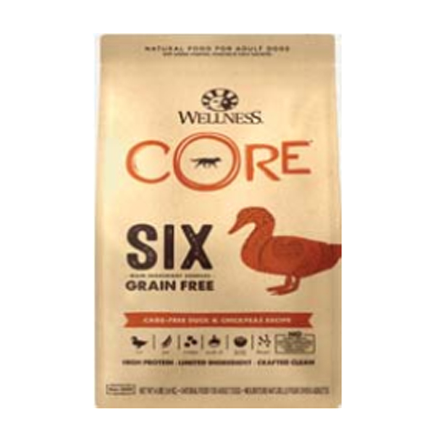 WELLNESS CORE 狗糧 SIX 無穀物單一蛋白質抗敏配方 鴨肉 12lb (88004) (停售)
