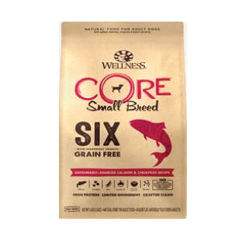 WELLNESS CORE 狗糧 SIX 無穀物單一蛋白質抗敏配方 細粒 三文魚 4lb (88009) (停售)