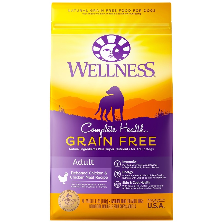 WELLNESS 狗糧 無穀物 GRAIN FREE 成犬配方 雞肉 24lb (89132)