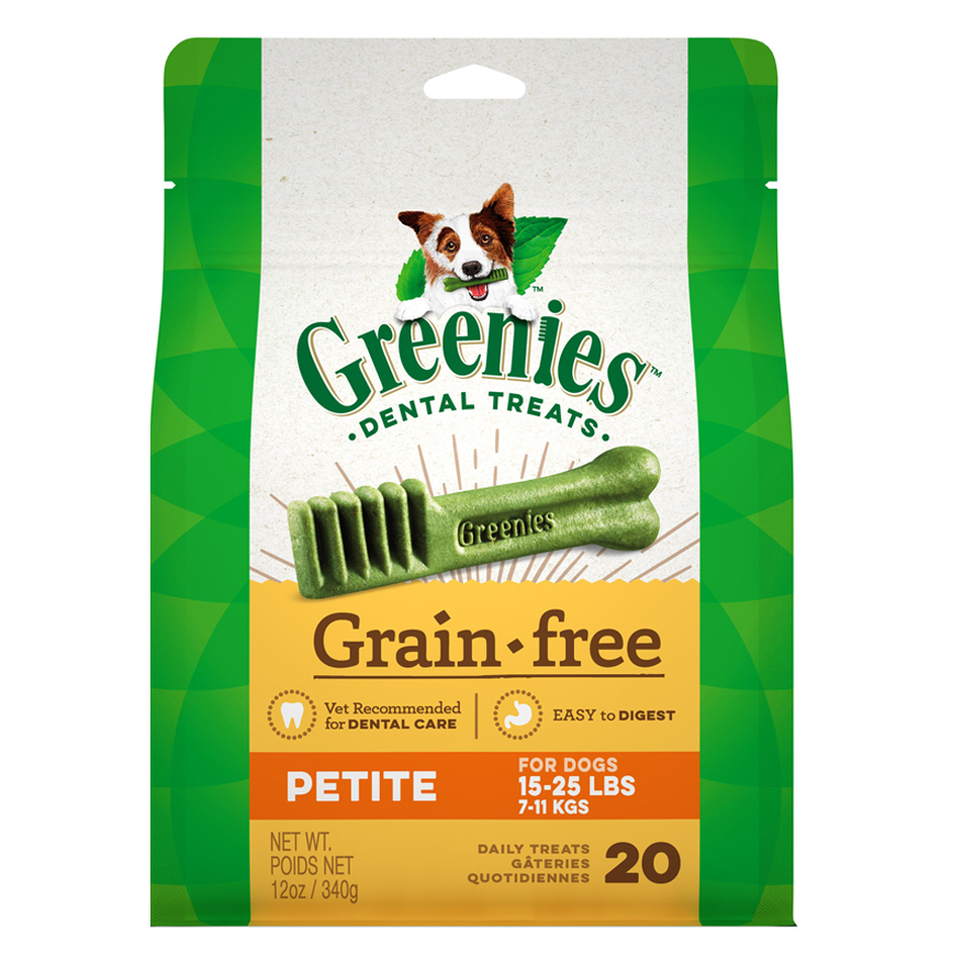 Greenies 狗零食 GF Petite 無穀物潔齒骨 迷你犬用 20支 12oz (10197577)