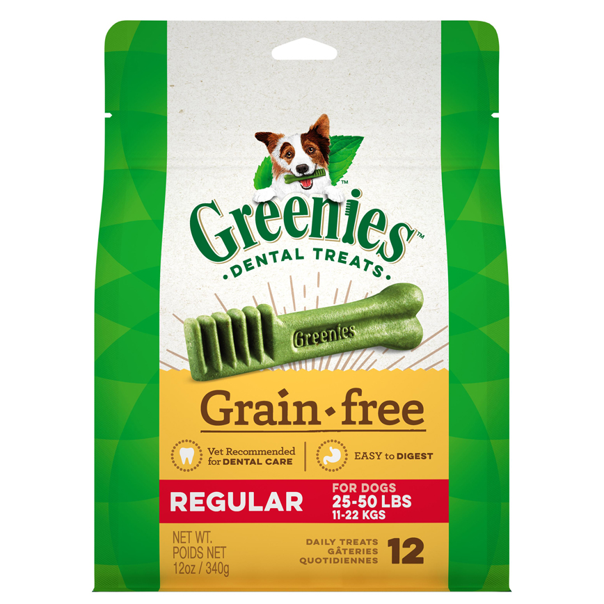 Greenies 狗零食 GF Regular 無穀物潔齒骨 標準犬用 12支 12oz (10197579)