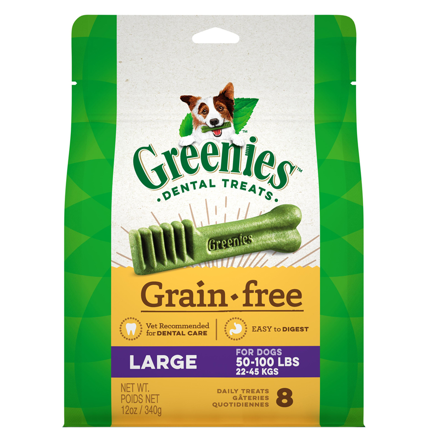Greenies 狗零食 GF Large 無穀物潔齒骨 大型犬用 8支 12oz (10197581)