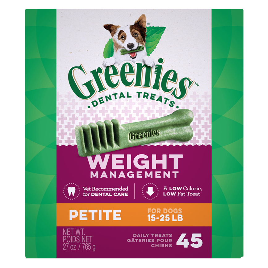 Greenies 狗零食 WM Petite 體重管理潔齒骨 迷你犬用 45支 27oz (10237614)