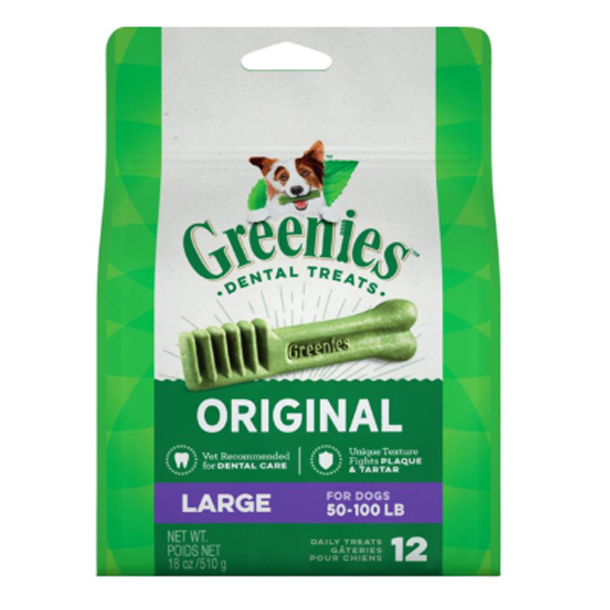 Greenies 狗零食 Original Large 潔齒骨 大型犬用 12支 18oz (10197557) (TBS)