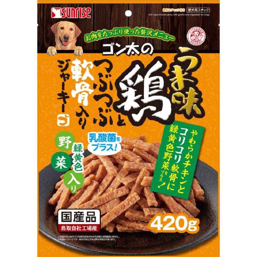 日本Sunrise 狗小食 蔬菜雞肉軟骨幼條零食 420g (SGN-016)