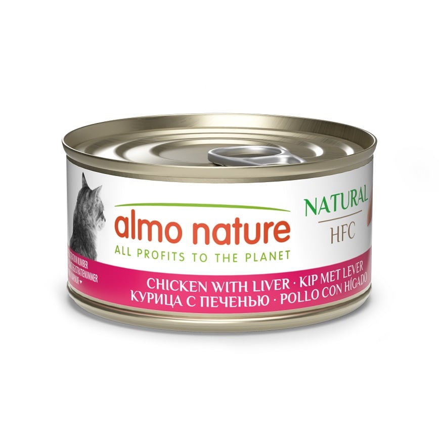 Almo Nature HFC 貓罐頭 天然系列 雞肉+雞肝 70g (9413)