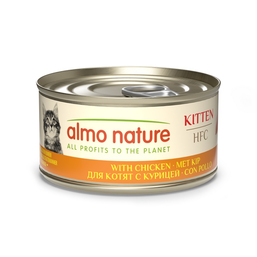 Almo Nature HFC 幼貓罐頭 天然系列 雞肉 70g (9105)