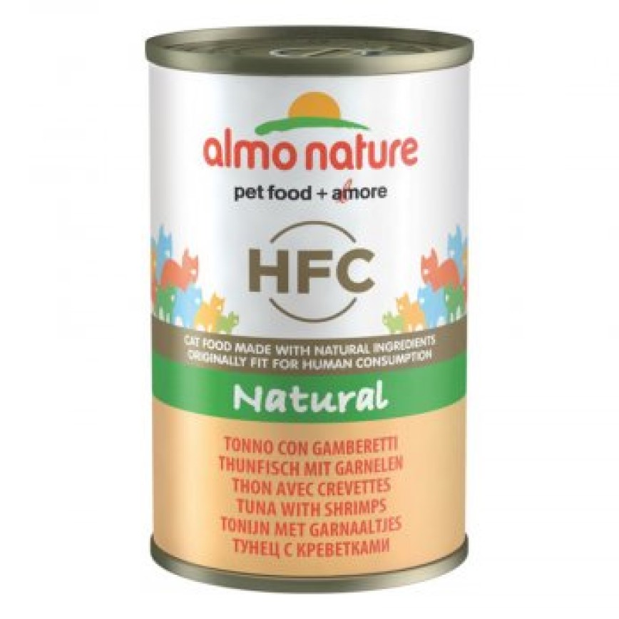 Almo Nature HFC 貓罐頭 吞拿魚+鮮蝦 140g (5092)