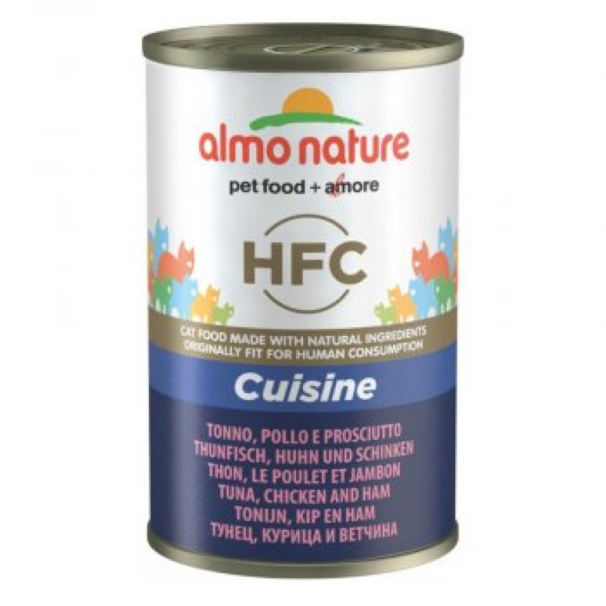 Almo Nature HFC 貓罐頭 雞肉+火腿+吞拿魚 140g (5095)