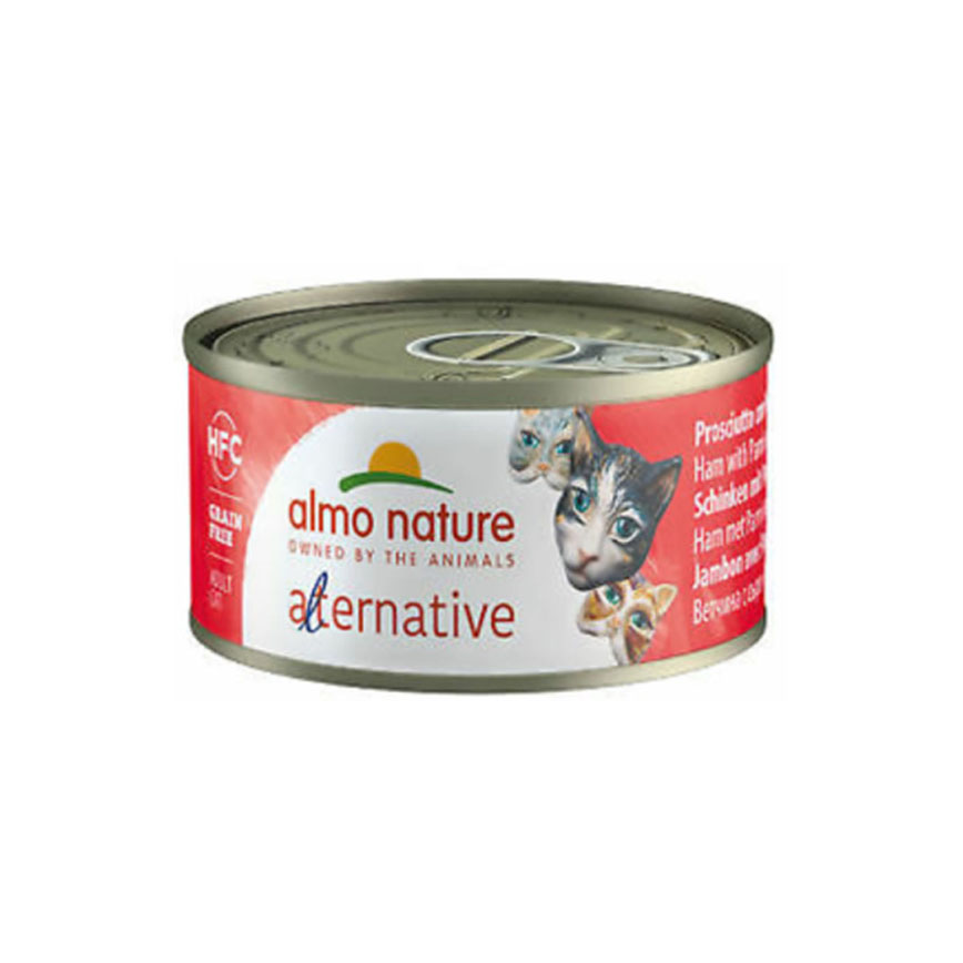 Almo Nature Alternative 貓罐頭 火腿+帕瑪森芝士 70g (5451) (4127089) (TBS)