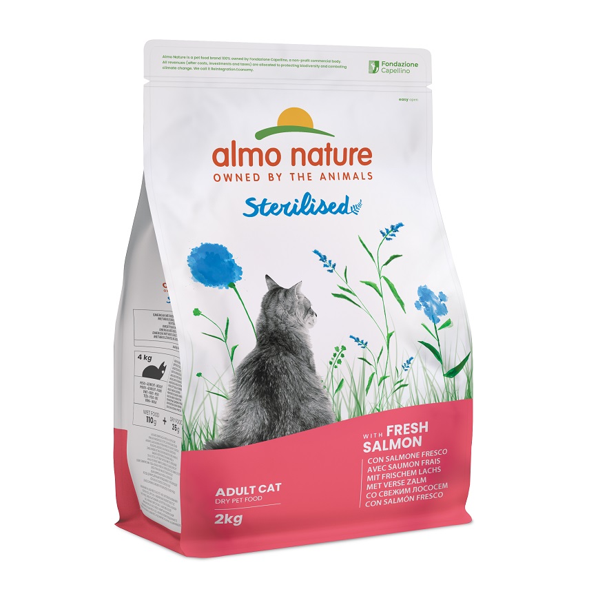 Almo Nature Holistic 貓糧 成貓糧絕育配方 新鮮三文魚 2kg (671)
