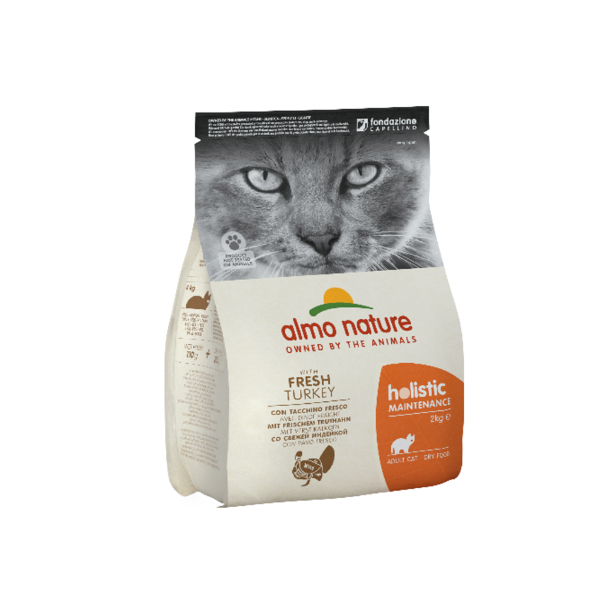 Almo Nature Holistic 貓糧 成貓糧新鮮火雞肉 2kg (627) (新舊包裝隨機發貨)