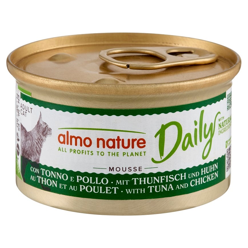 Almo Nature Daily Mousse 成貓罐頭 慕絲主食系列 吞拿魚+雞肉 85g (148)