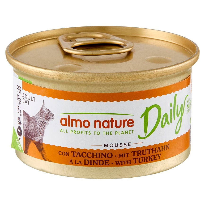 Almo Nature Daily Mousse 成貓罐頭 慕絲主食系列 火雞 85g (154)