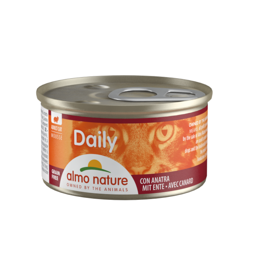 Almo Nature Daily Mousse 成貓罐頭 慕絲主食系列 鴨肉 85g