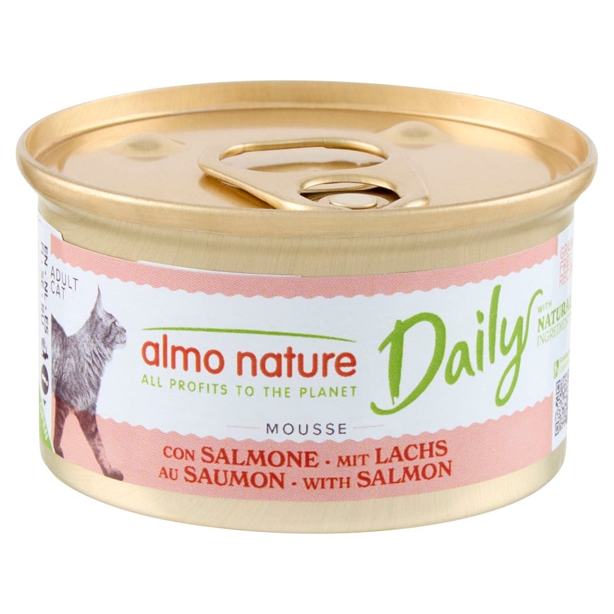 Almo Nature Daily Mousse 成貓罐頭 慕絲主食系列 三文魚 85g (158)