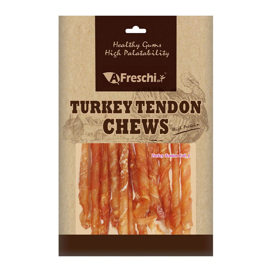 A Freschi Srl 狗零食 Natural Turkey 火雞筋捲 80g (犬用) (AFK25)