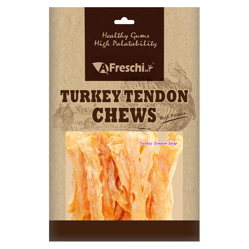 A Freschi Srl 狗零食 Natural Turkey 火雞筋嚼片 100g (犬用) (AFK104)