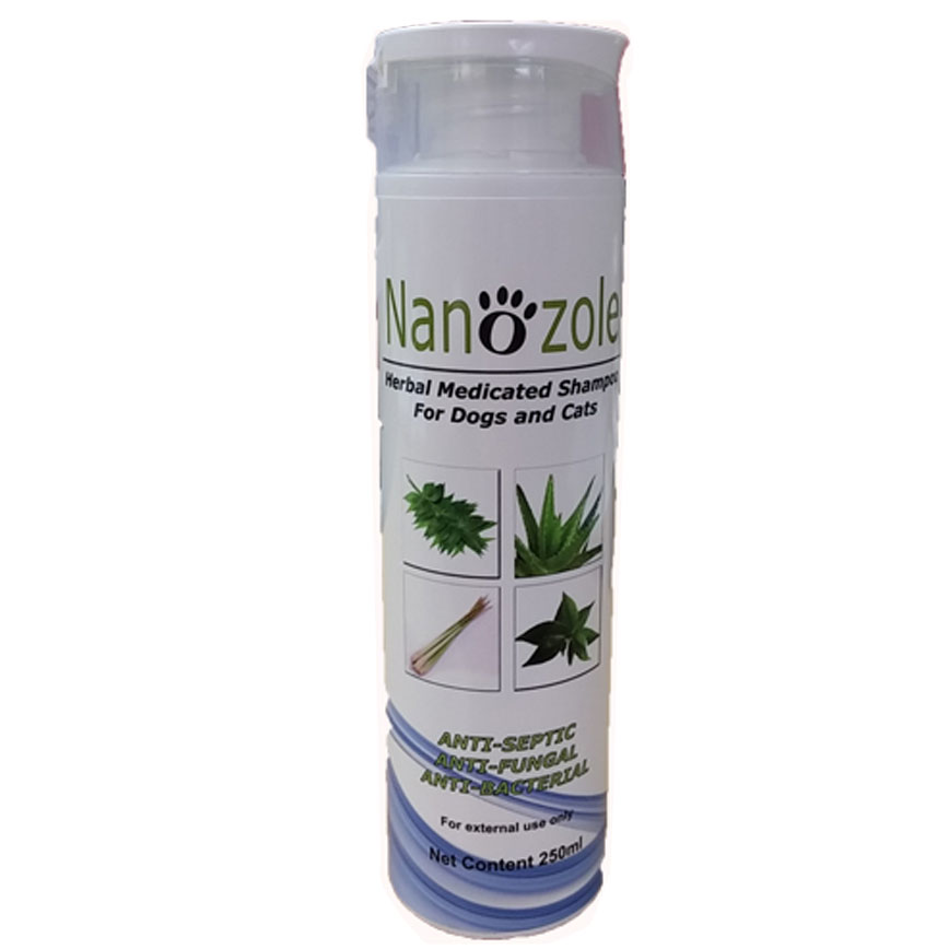 Nanozole 草本藥用洗毛精 250ml (貓犬用) (NA01)