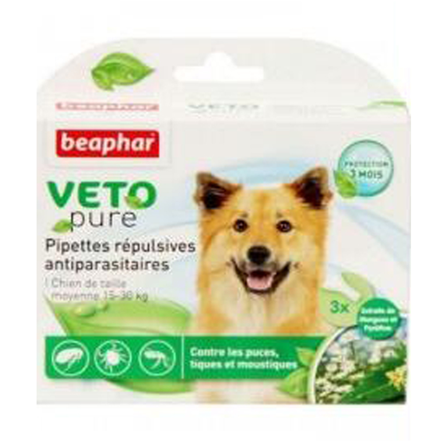 beaphar VETO pure 中型犬用回歸自然滴劑 (15613)