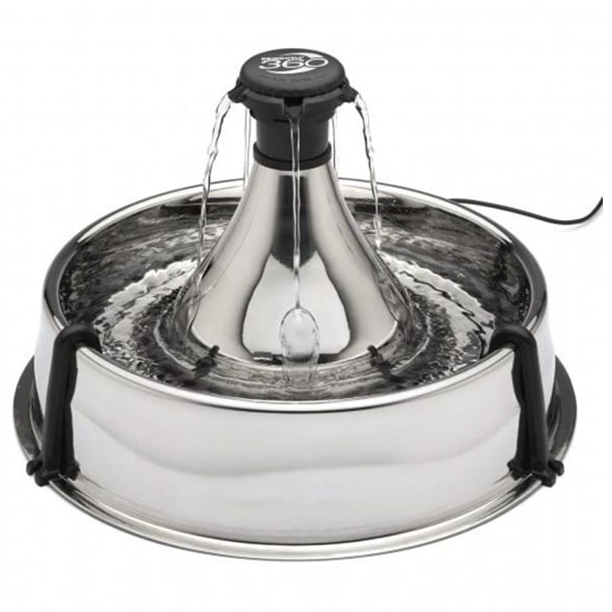 美國DRINKWELL 寵物噴泉 360不銹鋼 3.8L (貓犬用) (DW04)