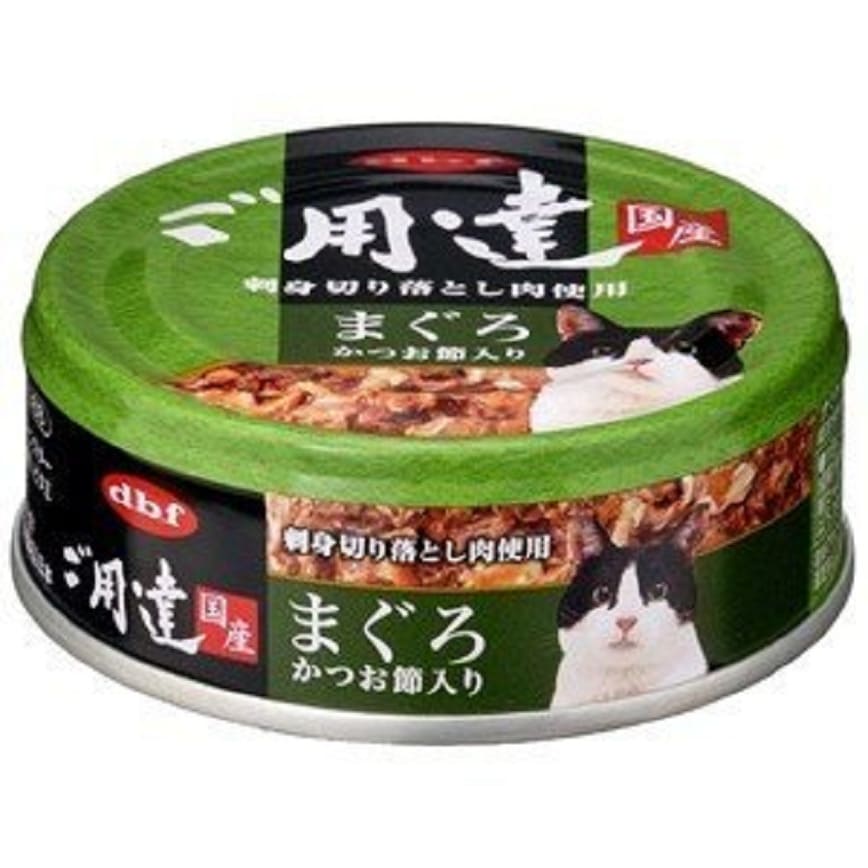 日本d.b.f 貓罐頭 吞拿魚鰹魚 80g (綠)