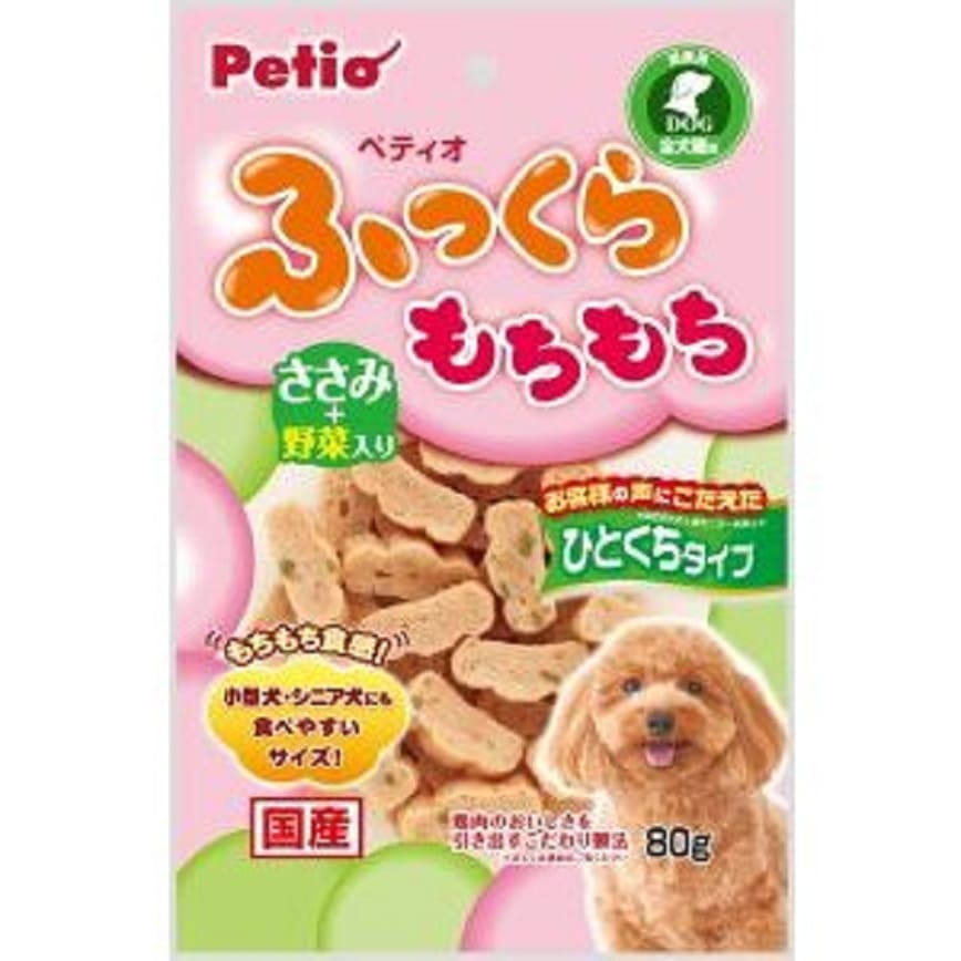 日本Petio 狗小食 雞肉蔬菜零食塊 80g (停售)